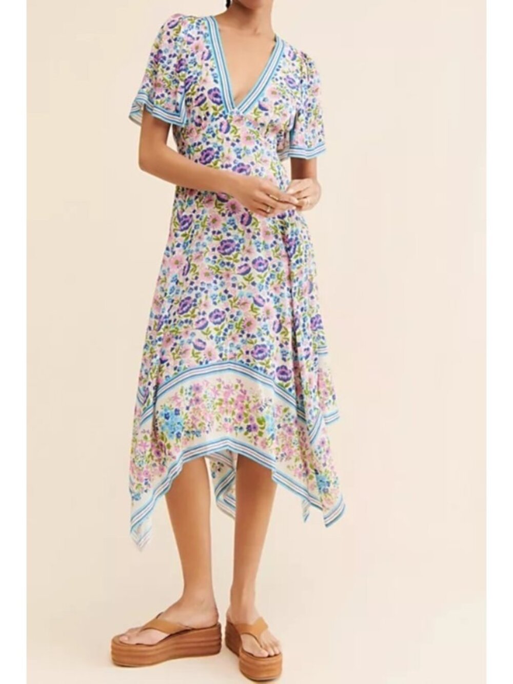 Spell Impala Lily Handkerchief Dress Boho Chic Floral Garden Vintage Womens 3XL